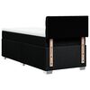 vidaXL kontinentalseng med madras 90x190 cm stof sort