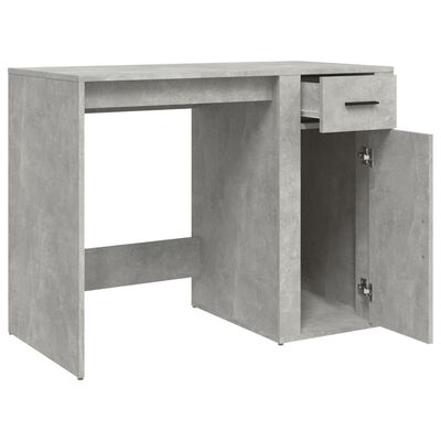 vidaXL skrivebord 100x49x75 cm konstrueret træ betongrå