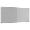 vidaXL K&oslash;kkenbacksplash Lysegr&aring; 90 x 40 cm h&aelig;rdet glas