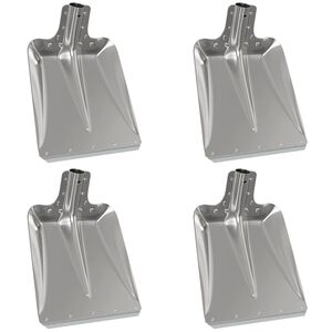 vidaXL Skovlhoved 4 stk. S&oslash;lv 43 x 32,5 cm Aluminium