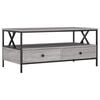 vidaXL sofabord 100x51x45 cm konstrueret tr&aelig; gr&aring; sonoma-eg