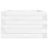 vidaXL plantekasse 70x40x23 cm massivt fyrretræ hvid