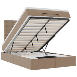 vidaXL osmannisk sengeramme med madras 120x200cm kunstl&aelig;der