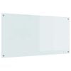 vidaXL K&oslash;kkenbacksplash Hvid 120 x 60 cm h&aelig;rdet glas
