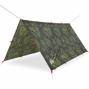 vidaXL tarp 306x306 cm vandt&aelig;t camouflage