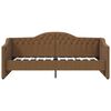 vidaXL daybed med madras og USB 90x200 cm stof brun