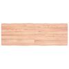 vidaXL bordplade 120x40x(2-4) cm naturlig kant behandlet træ lysebrun