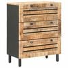 vidaXL Opbevaringsskabe m&oslash;nster m&oslash;nster 60 x 33 x 75 cm Naturfarvet