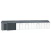vidaXL Fuglebur Antracit 844 x 103 x 142 cm Galvaniseret st&aring;l