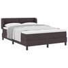 vidaXL Box spring seng med hovedg&aelig;rde M&oslash;rk Brun 140 x 200 cm Stof