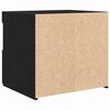 vidaXL Natskab 2 pcs Sort eg 50 x 40 x 45 cm Konstrueret tr&aelig;