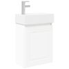 vidaXL Badev&aelig;relses Vanity-enhed med Armatur Hvid 45,5 x 22,5 x 84 cm
