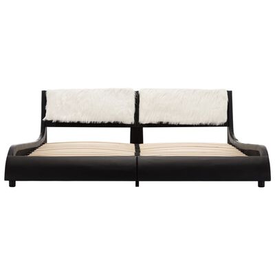 vidaXL sengestel 180 x 200 cm kunstlæder sort og hvid