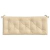 vidaXL hynder til havebænk 2 stk. 120x50x7 cm oxfordstof beige