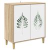vidaXL Sideboard HANAU Sonoma-eg 69 x 33 x 75 cm Konstrueret tr&aelig;