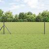 vidaXL Hegnspæl Grå 10 x 0,4 m (60 x 60 mm net) Stål og PVC