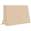 vidaXL Rygpude SOEST 100% polyester Cremefarvet 60 x 20 x 40 cm