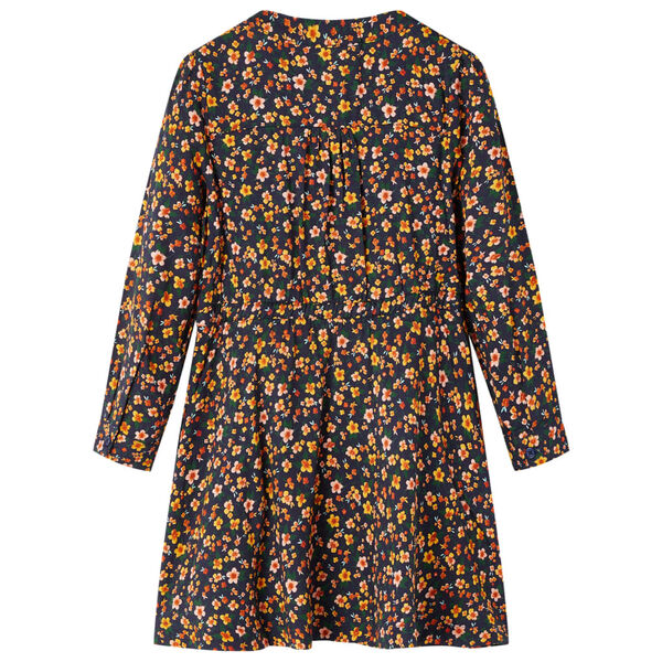 Langærmet kjole til børn str. 92 marineblå