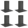 vidaXL Rund Jordankre 4 pcs Antracit 15 x 15 x 15 cm Metal