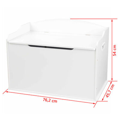 KidKraft Austin legetøjskasse hvid 76,2 x 45,7 x 54 cm 14951