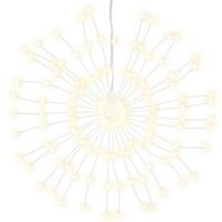 vidaXL lysende starburst-dekoration 140 LED'er 17 cm varmt hvidt lys