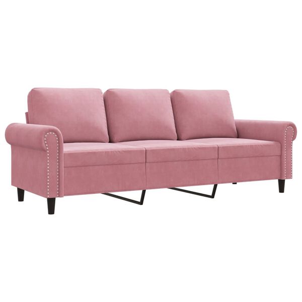 vidaXL 3-personers sofa 180 cm fl&oslash;jl lyser&oslash;d