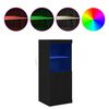 vidaXL LED Sideboard Sort eg 41 x 37 x 100 cm Konstrueret tr&aelig;