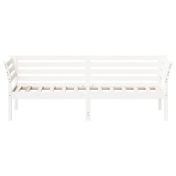 vidaXL daybed uden madras 80x200 cm massivt fyrretræ hvid