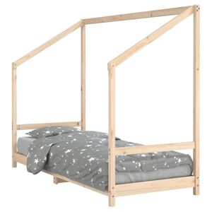 vidaXL sengeramme til juniorseng 80x200 cm massivt fyrretr&aelig;