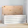 vidaXL opbevaringskasse 89x36,5x33 cm massivt fyrretr&aelig; hvid