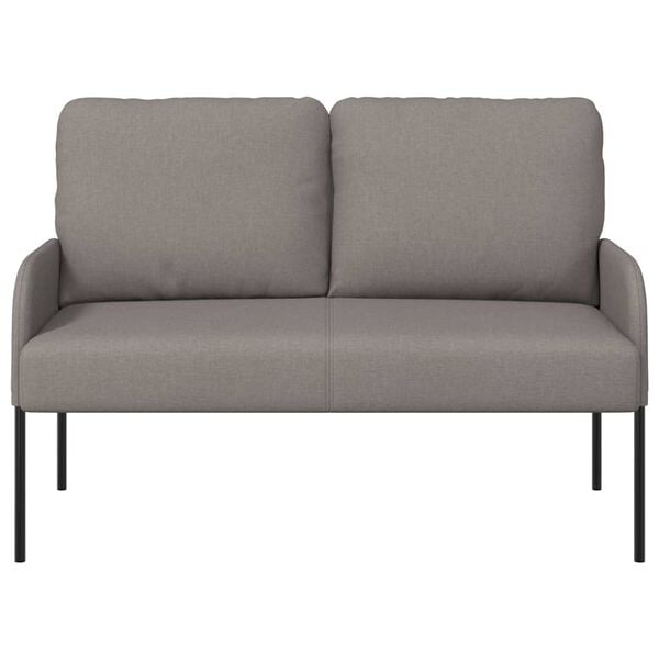 vidaXL Sofaer med pude 110cm Gr&aring;brun Krydsfin&eacute;r