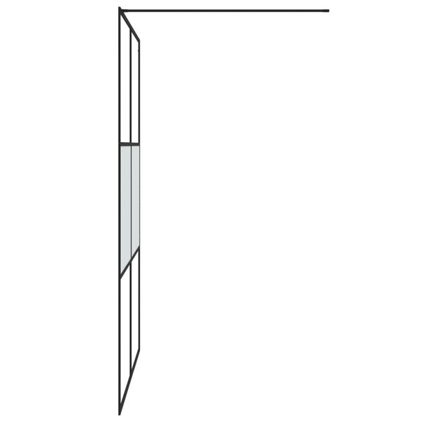 vidaXL brusev&aelig;g 140x195 cm halvmatteret sikkerhedsglas sort