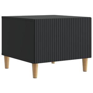 vidaXL Sofabord med skuffe Sort 49 x 50 x 40 cm Konstrueret tr&aelig;