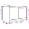 vidaXL Terrarium med opbevaring Transparent 60 x 40 x 40 cm Glas