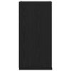 vidaXL vægmonteret skab sort egetræ 32x20x67 cm konstrueret træ