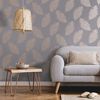 DUTCH WALLCOVERINGS tapet Fawning Feather grå og rosaguld