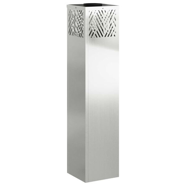 vidaXL Solar LED sti lys med batteridrevne lys 2 pcs S&oslash;lv Galvaniseret