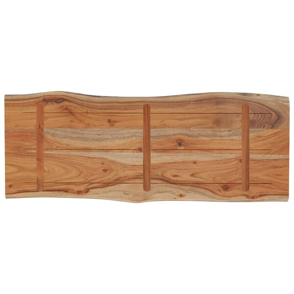 vidaXL bordplade 80x40x2,5 cm rektangul&aelig;r massivt akacietr&aelig;