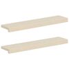 vidaXL Vindueskarme 2 stk. Hvid 70 x 15 x 2 cm Massivt Eg Tr&aelig;