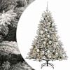 vidaXL Kunstigt juletr&aelig; med julekugle 120 cm 150 LED'er Varm hvid