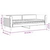 vidaXL daybed med madras 80x200 cm velour m&oslash;rkegr&oslash;n