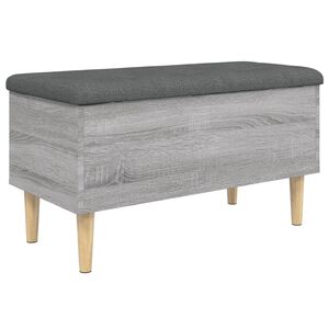 vidaXL skob&aelig;nk 82x42x46 cm konstrueret tr&aelig; gr&aring; sonoma-eg