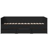 vidaXL daybed med skuffer uden madras 75x190 cm sort