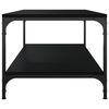 vidaXL sofabord 80x50x40 cm konstrueret tr&aelig; sort