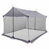 vidaXL Camping tarp med mesh v&aelig;gge Gr&aring; og orange 340 x 260 x 220 cm