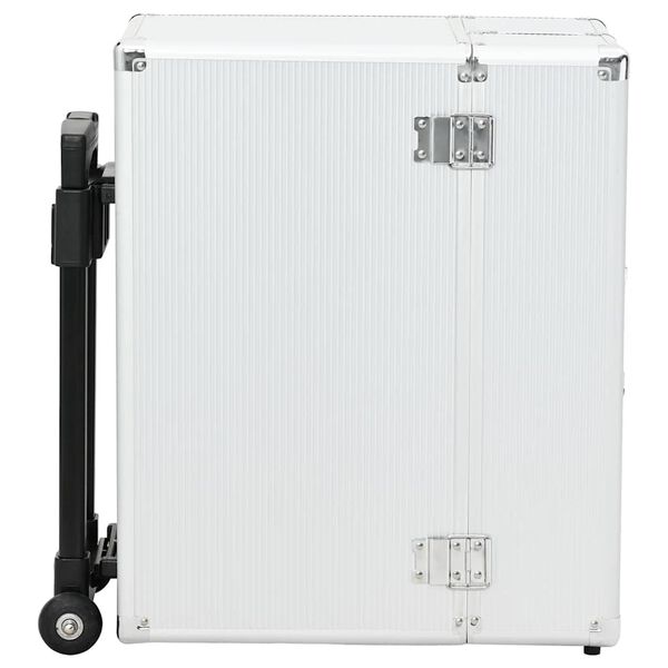 vidaXL kuffert 47 x 39 x 27 cm sølvfarvet aluminium