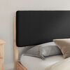 vidaXL Sengestel med Polstret Hovedgavl Sort 180 x 200 cm