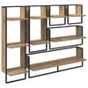 vidaXL V&aelig;ghyldes&aelig;t V&aelig;gmonteret 6 pcs Artisan Egetr&aelig; 100 x 25 x 30 cm