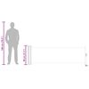 vidaXL sammenrullelig sidemarkise 80x300 cm sort