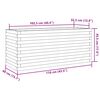 vidaXL plantekasse 110x40x45,5 cm massivt fyrretræ